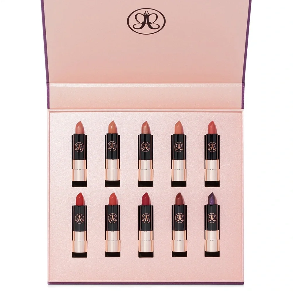 ANASTASIA BEVERLY HILLS 10p Mini Matte Lipstick Set $75 NIB